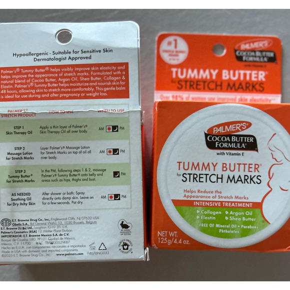 3 New Pack BUNDLE Palmer Cocoa Butter Formula Vit E Tummy Butter Stretch Marks - Picture 2 of 5